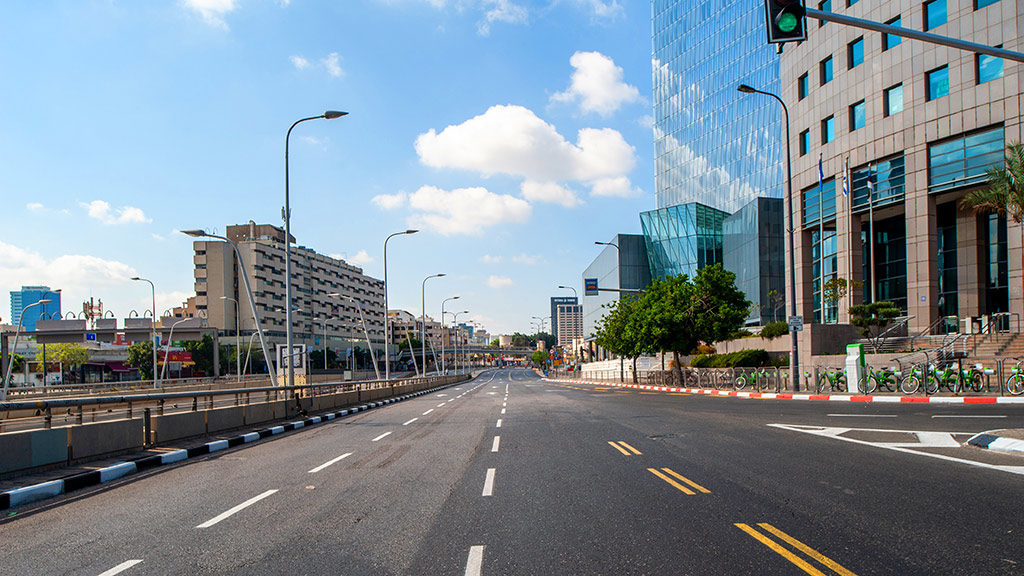 Roads Closed on Yom Kippur in Tel Aviv